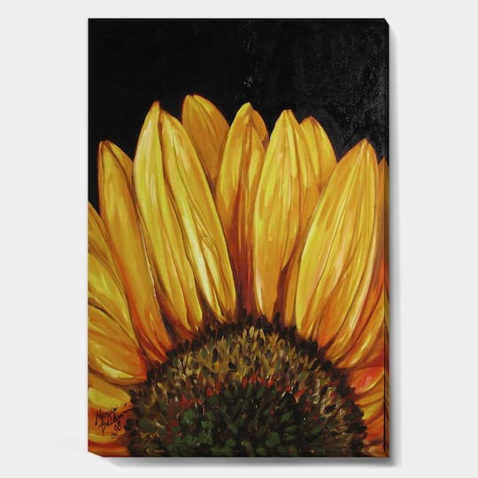Designart - Sunflower Sunflower - Cottage Canvas Artwork